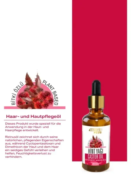 Softto Plus Castor Oil for Skin and Hair 50 ml